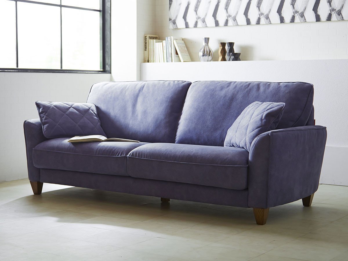 【リラックス フォーム/RELAX FORM / GOODS】のCOLUMBUS SOFA / コロンバス 3人掛けソファ インテリア・キッズ・メンズ・レディースファッション・服の通販 founy(ファウニー) 　オイル　Body Oil　キルティング　Quilted, Quilting　クッション　Cushion, Throw Pillow　コンパクト　Compact, Small Size　フェザー　Feather, Feather Detail　定番　Standard, Basic Item　ホーム・キャンプ・アウトドア・お取り寄せ　Home Living / Home & Lifestyle / Camping Gear / Outdoor Camping　家具・インテリア　Home Furniture & Interior. Stylish & Functional Living Spaces　ソファー　Couches & Sofas　張地:バイオレットブルー|ID: prp329100000002331 ipo3291000000037083037