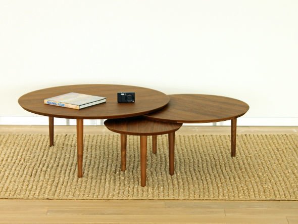 【高野木工/TAKANO MOKKOU / GOODS】のBALLOON LIVING TABLE / バルーン リビングテーブル 90-3枚(ウォルナット) インテリア・キッズ・メンズ・レディースファッション・服の通販 founy(ファニー) 　テーブル　Table, Dining Table　バルーン　Balloon, Balloon Silhouette　送料無料　Free Shipping　ホーム・キャンプ・アウトドア・お取り寄せ　Home Living / Home & Lifestyle / Camping Gear / Outdoor Camping　家具・インテリア　Home Furniture & Interior. Stylish & Functional Living Spaces　テーブル　Dining, Coffee & Side Tables　ローテーブル・センターテーブル　Coffee & Center Tables　|ID: prp329100000002344 ipo3291000000033512426