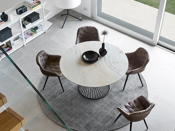 【カリガリス/Calligaris / GOODS】のVORTEX / ヴォルテックス セラミック天板 CS/4108-FD 140 人気、トレンドファッション・服の通販 founy(ファニー) 　テーブル　Table　フレーム　Flame　ラウンド　Round　ホーム・キャンプ・アウトドア・お取り寄せ　Home,Garden,Outdoor,Camping Gear　家具・インテリア　Furniture　テーブル　Table　ダイニングテーブル　Dining Table　other-4|ID: prp329100000002397 ipo3291000000031532218