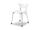 【フライミー ノワール/FLYMEe Noir / GOODS】のArmless Chair / リンク アームレスチェア 4本脚キャスター m71231 張地:PVCホワイト|ID: prp329100000002443 ipo3291000000007925652