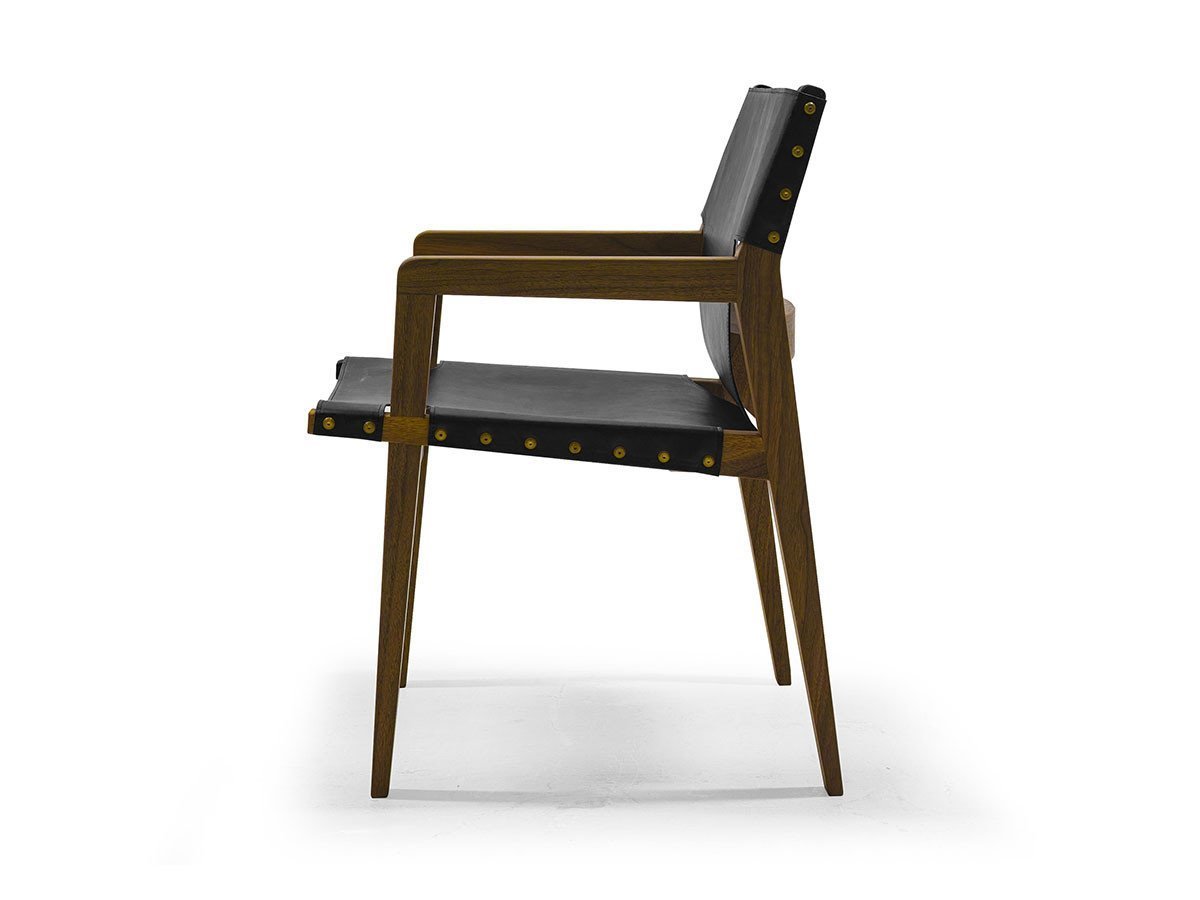 【マスターウォール/MASTERWAL / GOODS】のCAMPER CHAIR / キャンパー チェア インテリア・キッズ・メンズ・レディースファッション・服の通販 founy(ファニー) 　送料無料　Free Shipping　アウトドア　Outdoor　フィット　Fit　フレーム　Flame　ホーム・キャンプ・アウトドア・お取り寄せ　Home,Garden,Outdoor,Camping Gear　家具・インテリア　Furniture　チェア・椅子　Chair　ダイニングチェア　Dining Chair　張地:パティーナ ブラック(レザー8)、フレーム:ウォールナット|ID: prp329100000002479 ipo3291000000030175132