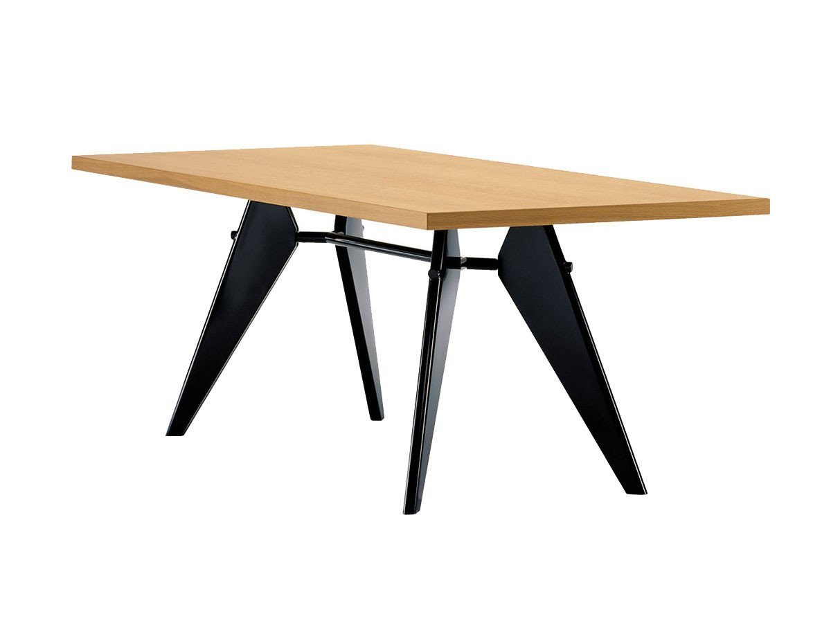 【ヴィトラ/Vitra / GOODS】のEM Table / EM ターブル ウッド インテリア・キッズ・メンズ・レディースファッション・服の通販 founy(ファニー) 　ウッド　Wooden Design　テーブル　Table, Dining Table　フランス　France, French　ホーム・キャンプ・アウトドア・お取り寄せ　Home Living / Home & Lifestyle / Camping Gear / Outdoor Camping　家具・インテリア　Home Furniture & Interior. Stylish & Functional Living Spaces　テーブル　Dining, Coffee & Side Tables　ダイニングテーブル・食卓テーブル　Dining Tables　天板:ベニヤ / ナチュラルオーク、脚部:ディープブラック、サイズ:幅180cm|ID: prp329100000002566 ipo3291000000036861125