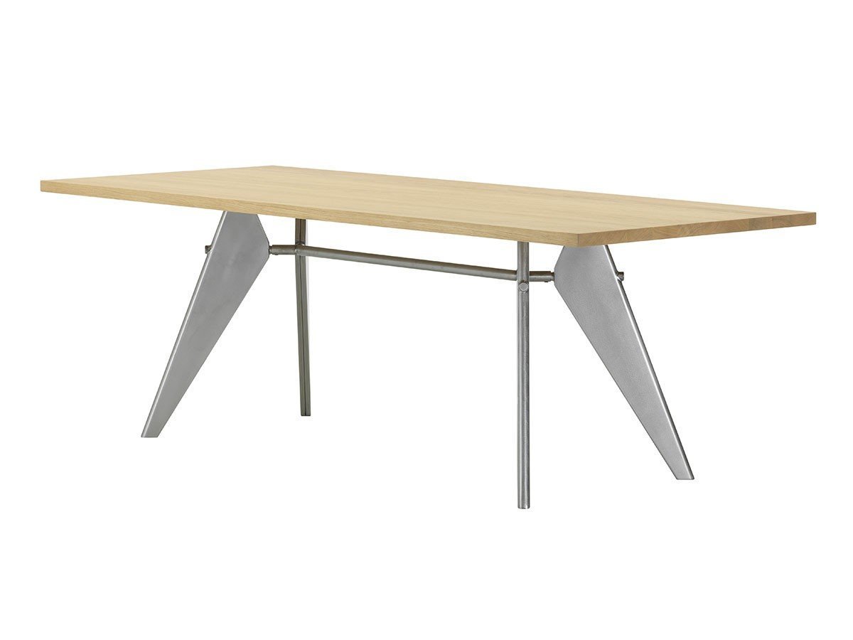 【ヴィトラ/Vitra / GOODS】のEM Table / EM ターブル ウッド インテリア・キッズ・メンズ・レディースファッション・服の通販 founy(ファニー) 　ウッド　Wooden Design　テーブル　Table, Dining Table　フランス　France, French　ホーム・キャンプ・アウトドア・お取り寄せ　Home Living / Home & Lifestyle / Camping Gear / Outdoor Camping　家具・インテリア　Home Furniture & Interior. Stylish & Functional Living Spaces　テーブル　Dining, Coffee & Side Tables　ダイニングテーブル・食卓テーブル　Dining Tables　天板:ソリッドウッド / ナチュラルオーク、脚部:メタルブリュ、サイズ:幅220cm|ID: prp329100000002566 ipo3291000000036861127