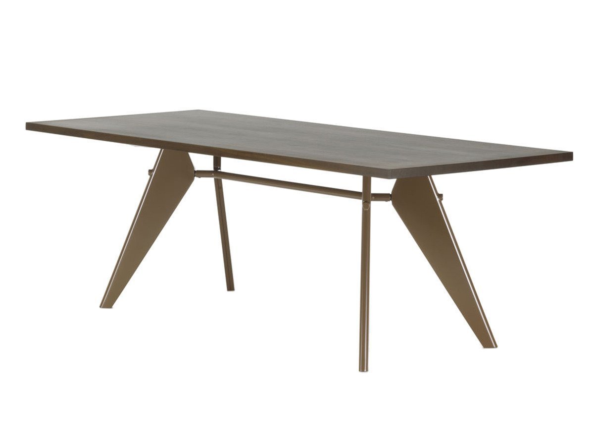 【ヴィトラ/Vitra / GOODS】のEM Table / EM ターブル ウッド インテリア・キッズ・メンズ・レディースファッション・服の通販 founy(ファニー) 　ウッド　Wooden Design　テーブル　Table, Dining Table　フランス　France, French　ホーム・キャンプ・アウトドア・お取り寄せ　Home Living / Home & Lifestyle / Camping Gear / Outdoor Camping　家具・インテリア　Home Furniture & Interior. Stylish & Functional Living Spaces　テーブル　Dining, Coffee & Side Tables　ダイニングテーブル・食卓テーブル　Dining Tables　天板:ソリッドウッド / スモークドオーク、脚部:チョコレート、サイズ:幅220cm|ID: prp329100000002566 ipo3291000000036861128