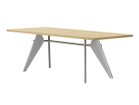 【ヴィトラ/Vitra / GOODS】のEM Table / EM ターブル ウッド 天板:ソリッドウッド / ナチュラルオーク、脚部:メタルブリュ、サイズ:幅220cm|ID: prp329100000002566 ipo3291000000037089494