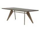 【ヴィトラ/Vitra / GOODS】のEM Table / EM ターブル ウッド 天板:ソリッドウッド / スモークドオーク、脚部:チョコレート、サイズ:幅220cm|ID: prp329100000002566 ipo3291000000037089495
