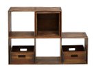 【アクメファニチャー /ACME Furniture / GOODS】のTROY OPEN SHELF / トロイ オープンシェルフ ボックスはシェルフを縦に使っても横に使っても収まるように設計されています。|ID: prp329100000002604 ipo3291000000030183446