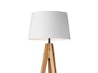 【フライミーパーラー/FLYMEe Parlor / GOODS】のFloor Lamp / フロアーランプ #35472 柔らかな表情の布シェードには風合いのあるコットン × リネン素材を使用し、ベースには無垢材を使用して|ID: prp329100000002630 ipo3291000000030227463