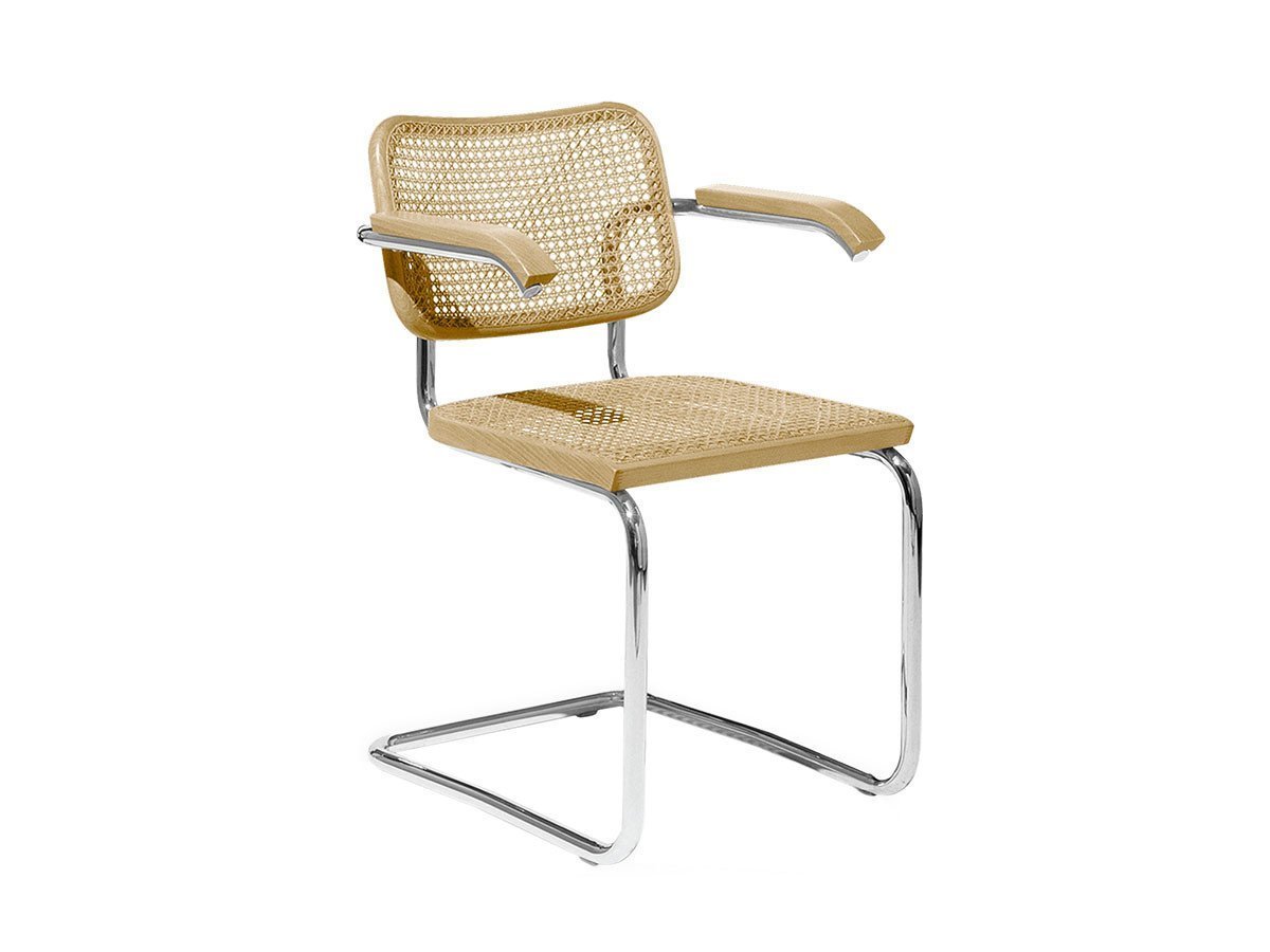 【ノル/Knoll / GOODS】のBreuer Collection Cesca Arm Chair / ブロイヤーコレクション チェスカ アームチェア(籐張り / 機械張り) インテリア・キッズ・メンズ・レディースファッション・服の通販 founy(ファニー) 　送料無料　Free Shipping　ホーム・キャンプ・アウトドア・お取り寄せ　Home,Garden,Outdoor,Camping Gear　家具・インテリア　Furniture　チェア・椅子　Chair　ダイニングチェア　Dining Chair　ホーム・キャンプ・アウトドア・お取り寄せ　Home,Garden,Outdoor,Camping Gear　家具・インテリア　Furniture　チェア・椅子　Chair　アームチェア　Armchair　フレームライトビーチ|ID: prp329100000002641 ipo3291000000030232554