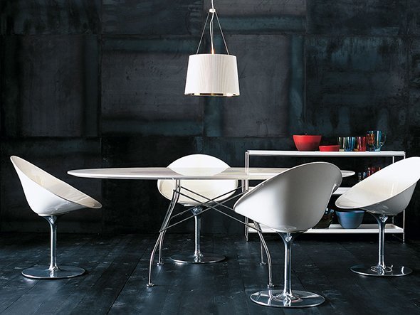 【カルテル/Kartell / GOODS】のGLOSSY / グロッシー オーバル ガラストップ 194 人気、トレンドファッション・服の通販 founy(ファニー) 　おすすめ　Recommend　エレガント 上品　Elegant　オーバル　Oval　ガラス　Glass　テーブル　Table　ホーム・キャンプ・アウトドア・お取り寄せ　Home,Garden,Outdoor,Camping Gear　家具・インテリア　Furniture　テーブル　Table　ダイニングテーブル　Dining Table　other-4|ID: prp329100000002646 ipo3291000000031527821