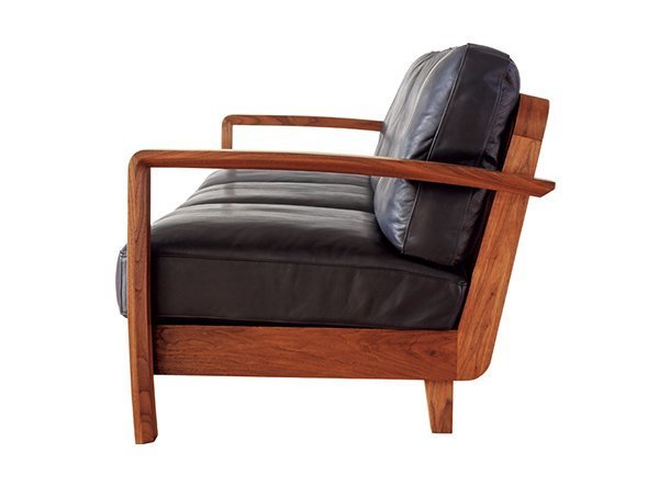 【冨士ファニチア/FUJI FURNITURE / GOODS】のKoti Wide Sofa / コティ ワイド3人掛けソファ インテリア・キッズ・メンズ・レディースファッション・服の通販 founy(ファニー) 　ワイド　Wide　ホーム・キャンプ・アウトドア・お取り寄せ　Home,Garden,Outdoor,Camping Gear　家具・インテリア　Furniture　ソファー　Sofa　フレーム:OW / ウォールナット材(オイル仕上)、張地:FO13(レザーFOランク)|ID: prp329100000002752 ipo3291000000030218618
