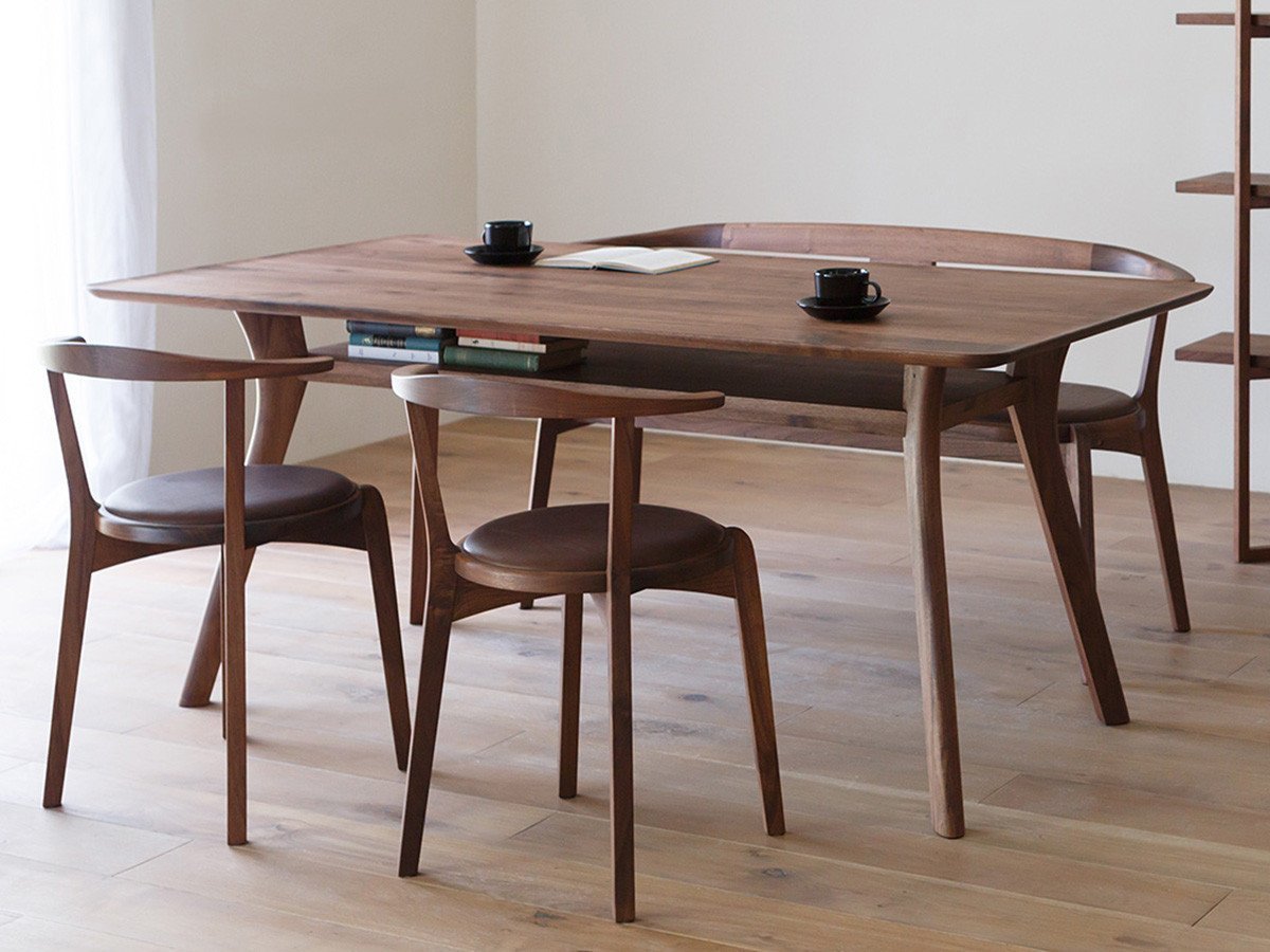 【ヒラシマ/HIRASHIMA / GOODS】のAGILE Dining Table / アジレ ダイニングテーブル インテリア・キッズ・メンズ・レディースファッション・服の通販 founy(ファニー) 　テーブル　Table, Dining Table　エレガント 上品　Elegant　ホーム・キャンプ・アウトドア・お取り寄せ　Home Living / Home & Lifestyle / Camping Gear / Outdoor Camping　家具・インテリア　Home Furniture & Interior. Stylish & Functional Living Spaces　テーブル　Dining, Coffee & Side Tables　ダイニングテーブル・食卓テーブル　Dining Tables　ウッド:ウォールナット、サイズ:幅168 × 奥行84cm|ID: prp329100000002755 ipo3291000000036818125