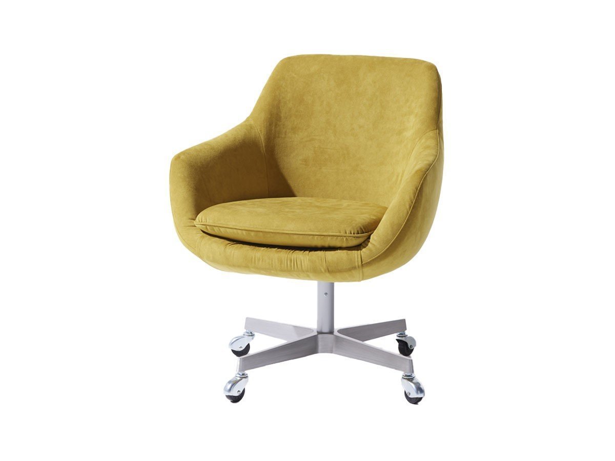 【スウィッチ/SWITCH / GOODS】のCosmic Chair Caster Type / コスミックチェア キャスタータイプ インテリア・キッズ・メンズ・レディースファッション・服の通販 founy(ファニー) 　送料無料　Free Shipping　おすすめ　Recommended / Our Picks　フォルム　Silhouette, Form　ホーム・キャンプ・アウトドア・お取り寄せ　Home Living / Home & Lifestyle / Camping Gear / Outdoor Camping　家具・インテリア　Home Furniture & Interior. Stylish & Functional Living Spaces　チェア・椅子　Seating & Chairs　オフィスチェア・在宅ワーク用チェア　Office & Desk Chairs　張地:F-48 PFスウェード マスタード(Iシリーズ)|ID: prp329100000002892 ipo3291000000036612716