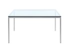 【ノル/Knoll / GOODS】のFlorence Knoll Collection Square Table / フローレンス ノル コレクション スクエアテーブル(ガラス / ウッド / ラッカー) 天板:クリアガラス、フレーム:クローム|ID:prp329100000002907