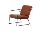 【杉山製作所/Sugiyama Seisakusho / GOODS】のfelice lounge chair / フェリーチェ ラウンジチェア 張地:牛革 AG エージングレザー茶(Bランク)、フレームサンドブラック|ID: prp329100000002931 ipo3291000000034210832