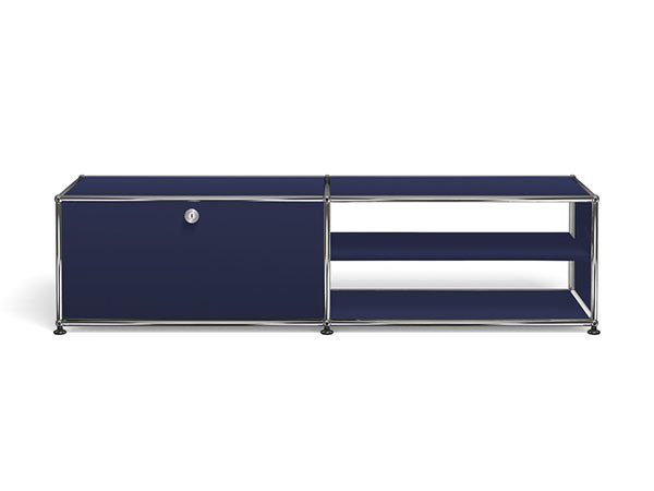 【ユーエスエム/USM / GOODS】のUSM Haller TV Board / USMハラー テレビボード W / D / H:1523 / 373 / 390mm ドロップダウンドア × 1、ディバイダーシェルフ × 1 インテリア・キッズ・メンズ・レディースファッション・服の通販 founy(ファニー) 　コレクション　Collection　シンプル　Simple　スタイリッシュ　Stylish　ニューヨーク　New York　ボックス　Box　おすすめ　Recommend　ホーム・キャンプ・アウトドア・お取り寄せ　Home,Garden,Outdoor,Camping Gear　家具・インテリア　Furniture　テレビボード・テレビ台　TV Stand　テレビボード　Tv Board　スティールブルー(海外取り寄せ)|ID: prp329100000002950 ipo3291000000030168475
