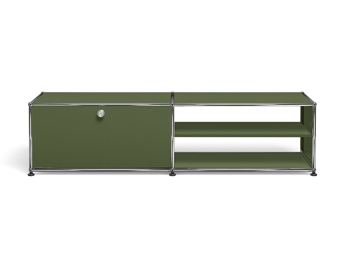 【ユーエスエム/USM / GOODS】のUSM Haller TV Board / USMハラー テレビボード W / D / H:1523 / 373 / 390mm ドロップダウンドア × 1、ディバイダーシェルフ × 1 インテリア・キッズ・メンズ・レディースファッション・服の通販 founy(ファニー) 　コレクション　Collection　シンプル　Simple　スタイリッシュ　Stylish　ニューヨーク　New York　ボックス　Box　おすすめ　Recommend　ホーム・キャンプ・アウトドア・お取り寄せ　Home,Garden,Outdoor,Camping Gear　家具・インテリア　Furniture　テレビボード・テレビ台　TV Stand　テレビボード　Tv Board　オリーブグリーン(海外取り寄せ)|ID: prp329100000002950 ipo3291000000030168482