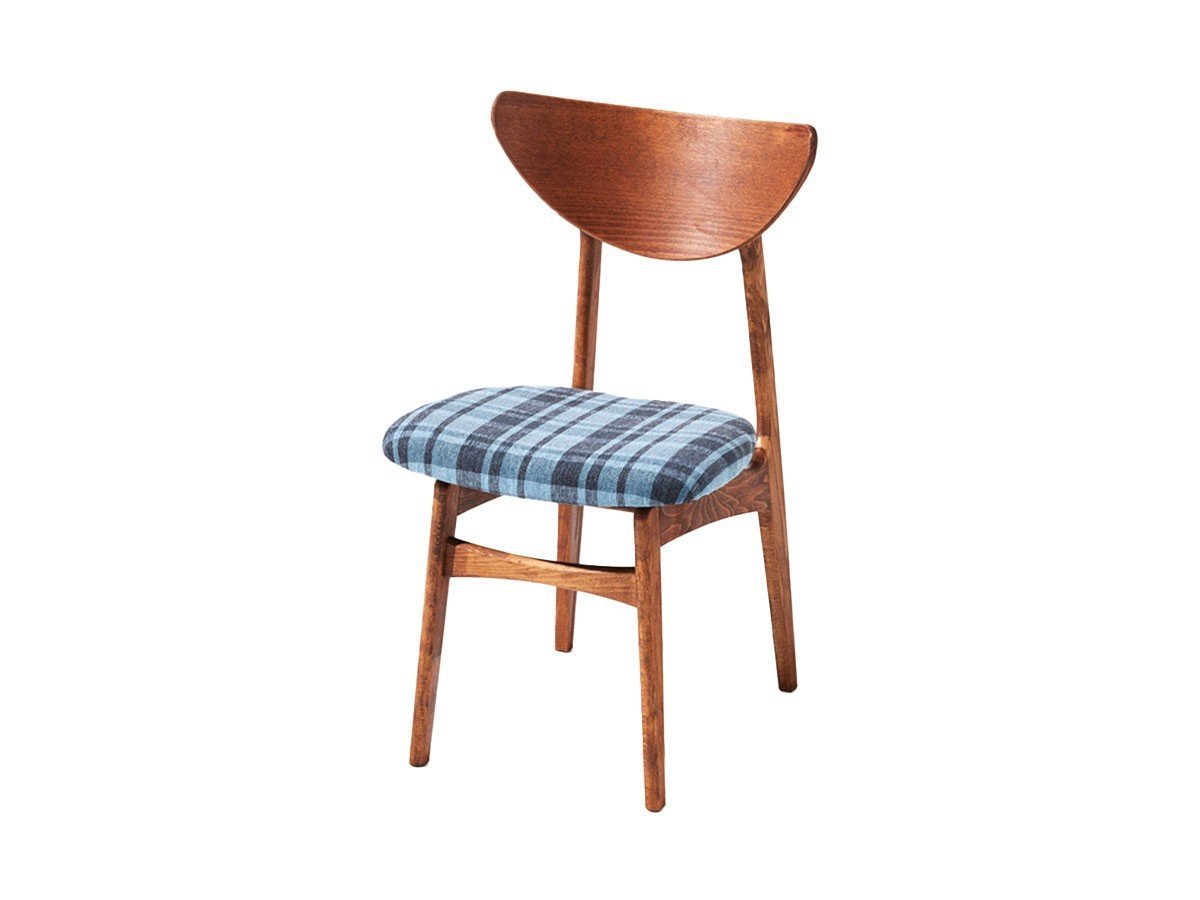 【スウィッチ/SWITCH / GOODS】のKarl dining chair / カール ダイニングチェア インテリア・キッズ・メンズ・レディースファッション・服の通販 founy(ファニー) 　送料無料　Free Shipping　コンパクト　Compact　ホーム・キャンプ・アウトドア・お取り寄せ　Home,Garden,Outdoor,Camping Gear　家具・インテリア　Furniture　チェア・椅子　Chair　ダイニングチェア　Dining Chair　張地:F-40 ガルボ ブルー(Tシリーズ)、フレーム:ダークブラウン|ID: prp329100000003006 ipo3291000000029056206