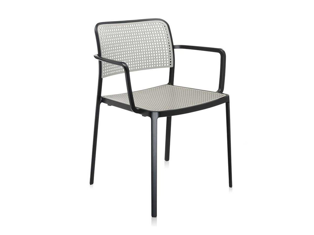 【カルテル/Kartell / GOODS】のAUDREY / オードリーアーム(ブラックフレーム) インテリア・キッズ・メンズ・レディースファッション・服の通販 founy(ファニー) 　送料無料　Free Shipping　アウトドア　Outdoor Clothing　ドット　Polka Dot, Dot Pattern　フレーム　Frame, Outline　ホーム・キャンプ・アウトドア・お取り寄せ　Home Living / Home & Lifestyle / Camping Gear / Outdoor Camping　家具・インテリア　Home Furniture & Interior. Stylish & Functional Living Spaces　チェア・椅子　Seating & Chairs　ダイニングチェア・木製チェア　Dining Chairs　ライトグレイ|ID: prp329100000003101 ipo3291000000036837551
