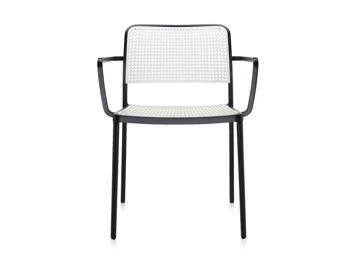 【カルテル/Kartell / GOODS】のAUDREY / オードリーアーム(ブラックフレーム) インテリア・キッズ・メンズ・レディースファッション・服の通販 founy(ファニー) 　送料無料　Free Shipping　アウトドア　Outdoor Clothing　ドット　Polka Dot, Dot Pattern　フレーム　Frame, Outline　ホーム・キャンプ・アウトドア・お取り寄せ　Home Living / Home & Lifestyle / Camping Gear / Outdoor Camping　家具・インテリア　Home Furniture & Interior. Stylish & Functional Living Spaces　チェア・椅子　Seating & Chairs　ダイニングチェア・木製チェア　Dining Chairs　ホワイト|ID: prp329100000003101 ipo3291000000036837557
