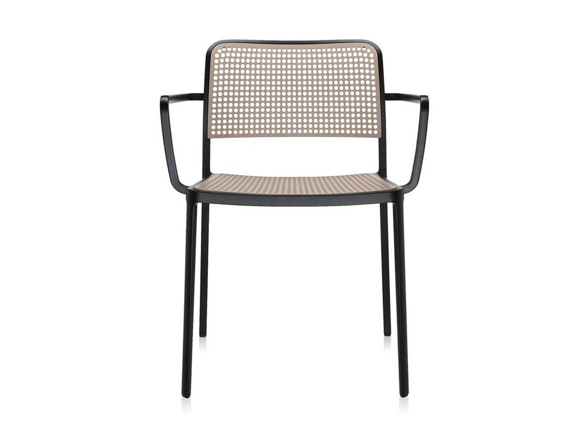 【カルテル/Kartell / GOODS】のAUDREY / オードリーアーム(ブラックフレーム) インテリア・キッズ・メンズ・レディースファッション・服の通販 founy(ファニー) 　送料無料　Free Shipping　アウトドア　Outdoor Clothing　ドット　Polka Dot, Dot Pattern　フレーム　Frame, Outline　ホーム・キャンプ・アウトドア・お取り寄せ　Home Living / Home & Lifestyle / Camping Gear / Outdoor Camping　家具・インテリア　Home Furniture & Interior. Stylish & Functional Living Spaces　チェア・椅子　Seating & Chairs　ダイニングチェア・木製チェア　Dining Chairs　サンドグレイ|ID: prp329100000003101 ipo3291000000036837564