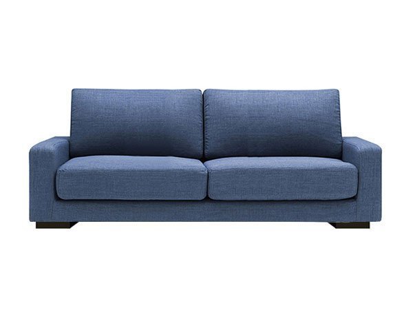 【フライミー ベーシック/FLYMEe BASIC / GOODS】の2P COVERING SOFA / カバーリング 2人掛けソファ f58265(木製角脚) インテリア・キッズ・メンズ・レディースファッション・服の通販 founy(ファニー) 　コンパクト　Compact, Small Size　シンプル　Simple, Minimal　ファブリック　Fabric, Textile　フェザー　Feather, Feather Detail　ホーム・キャンプ・アウトドア・お取り寄せ　Home Living / Home & Lifestyle / Camping Gear / Outdoor Camping　家具・インテリア　Home Furniture & Interior. Stylish & Functional Living Spaces　ソファー　Couches & Sofas　張地:ブルー|ID: prp329100000003127 ipo3291000000030254675