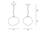 【フォスカリーニ/FOSCARINI / GOODS】のGregg Pendant / グレッグ ペンダント 寸法図(グランデ)|ID: prp329100000003224 ipo3291000000033384790