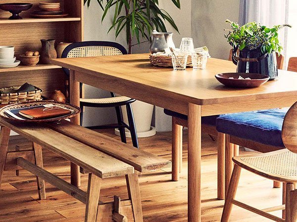 【イデー/IDEE / GOODS】のDIMANCHE DINING TABLE / ディモンシュ ダイニングテーブル 幅160cm インテリア・キッズ・メンズ・レディースファッション・服の通販 founy(ファニー) 　テーブル　Table　リラックス　Relax　ホーム・キャンプ・アウトドア・お取り寄せ　Home,Garden,Outdoor,Camping Gear　家具・インテリア　Furniture　テーブル　Table　ダイニングテーブル　Dining Table　参考イメージ|ID: prp329100000003250 ipo3291000000029243254