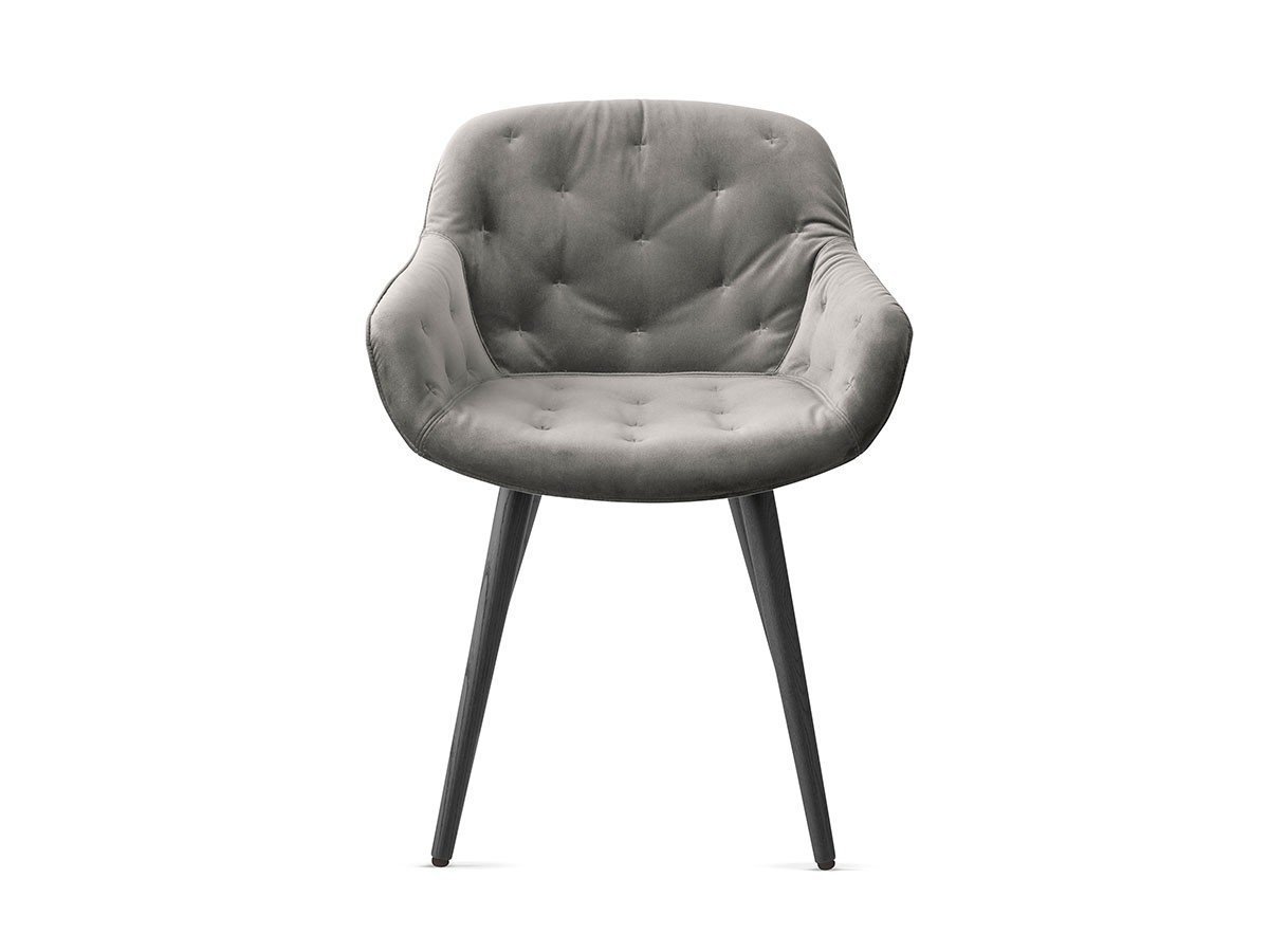 【カリガリス/Calligaris / GOODS】のIGLOO SOFT / イグルー ソフト CS/1841 インテリア・キッズ・メンズ・レディースファッション・服の通販 founy(ファニー) 　送料無料　Free Shipping　おすすめ　Recommended / Our Picks　クッション　Cushion, Throw Pillow　フォルム　Silhouette, Form　ベルベット　Velvet, Velvety　ラグジュアリー　Luxury, Elegant　ホーム・キャンプ・アウトドア・お取り寄せ　Home Living / Home & Lifestyle / Camping Gear / Outdoor Camping　家具・インテリア　Home Furniture & Interior. Stylish & Functional Living Spaces　チェア・椅子　Seating & Chairs　ダイニングチェア・木製チェア　Dining Chairs　シートS0L アッシュグレイ、脚部P15L マットブラック|ID: prp329100000003333 ipo3291000000034876666