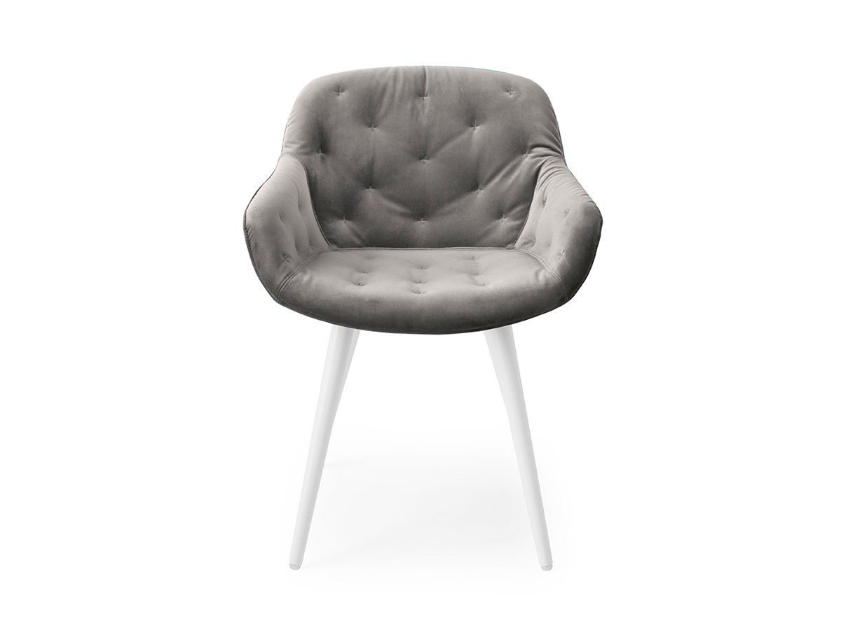 【カリガリス/Calligaris / GOODS】のIGLOO SOFT / イグルー ソフト CS/1841 インテリア・キッズ・メンズ・レディースファッション・服の通販 founy(ファウニー) 　送料無料　Free Shipping　おすすめ　Recommended / Our Picks　クッション　Cushion, Throw Pillow　フォルム　Silhouette, Form　ベルベット　Velvet, Velvety　ラグジュアリー　Luxury, Elegant　ホーム・キャンプ・アウトドア・お取り寄せ　Home Living / Home & Lifestyle / Camping Gear / Outdoor Camping　家具・インテリア　Home Furniture & Interior. Stylish & Functional Living Spaces　チェア・椅子　Seating & Chairs　ダイニングチェア・木製チェア　Dining Chairs　シートS0L アッシュグレイ、脚部P94 マットオプティックホワイト|ID: prp329100000003333 ipo3291000000037067555