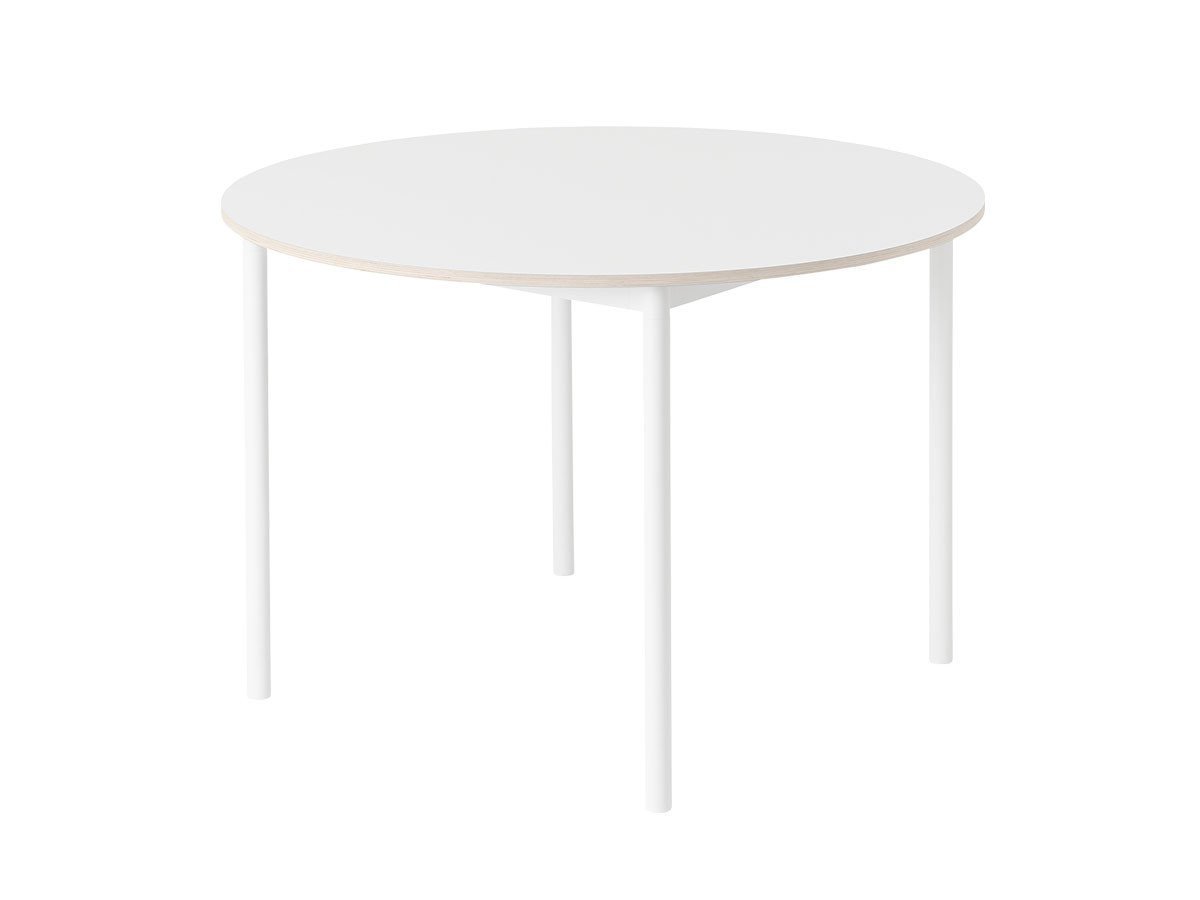 【ムート/MUUTO / GOODS】のBASE TABLE Φ110 / ベーステーブル(直径110cm) インテリア・キッズ・メンズ・レディースファッション・服の通販 founy(ファニー) 　アクリル　Acrylic Material　シンプル　Simple, Minimal　テーブル　Table, Dining Table　フィット　Fit, Slim Fit　フレーム　Frame, Outline　ラウンド　Round, Round Neck　ホーム・キャンプ・アウトドア・お取り寄せ　Home Living / Home & Lifestyle / Camping Gear / Outdoor Camping　家具・インテリア　Home Furniture & Interior. Stylish & Functional Living Spaces　テーブル　Dining, Coffee & Side Tables　ダイニングテーブル・食卓テーブル　Dining Tables　ホワイトラミネート / プライウッド / ホワイト|ID: prp329100000003353 ipo3291000000036817994
