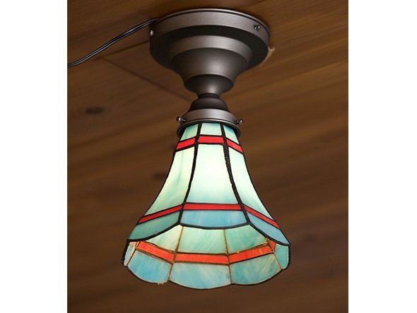 【フライミー ファクトリー/FLYMEe Factory / GOODS】のCUSTOM SERIES Basic Ceiling Lamp × Stained Glass Checker / カスタムシリーズ ベーシックシーリングランプ × ステンドグラス(チェッカー) インテリア・キッズ・メンズ・レディースファッション・服の通販 founy(ファニー) 　送料無料　Free Shipping　イエロー　Yellow　オレンジ　Orange　ハンド　Hand　ベーシック　Basic　ホーム・キャンプ・アウトドア・お取り寄せ　Home,Garden,Outdoor,Camping Gear　家具・インテリア　Furniture　ライト・照明　Lighting & Light Fixtures　シーリングライト　Ceiling Light　参考イメージ|ID: prp329100000003367 ipo3291000000031686676