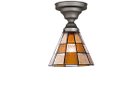 【フライミー ファクトリー/FLYMEe Factory / GOODS】のCUSTOM SERIES Basic Ceiling Lamp × Stained Glass Checker / カスタムシリーズ ベーシックシーリングランプ × ステンドグラス(チェッカー) 器具本体:ビンテージメタル|ID: prp329100000003367 ipo3291000000031902983
