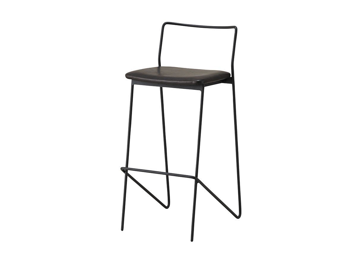 【杉山製作所/Sugiyama Seisakusho / GOODS】のfelice counter chair / フェリーチェ カウンターチェア インテリア・キッズ・メンズ・レディースファッション・服の通販 founy(ファニー) 　送料無料　Free Shipping　ホーム・キャンプ・アウトドア・お取り寄せ　Home Living / Home & Lifestyle / Camping Gear / Outdoor Camping　家具・インテリア　Home Furniture & Interior. Stylish & Functional Living Spaces　チェア・椅子　Seating & Chairs　カウンターチェア・ハイチェア　Bar Stools / High Stools　張地:牛革 AGBL エージングレザー黒(Bランク)、フレームサンドブラック、サイズ:座面高73cm|ID: prp329100000003437 ipo3291000000030163575