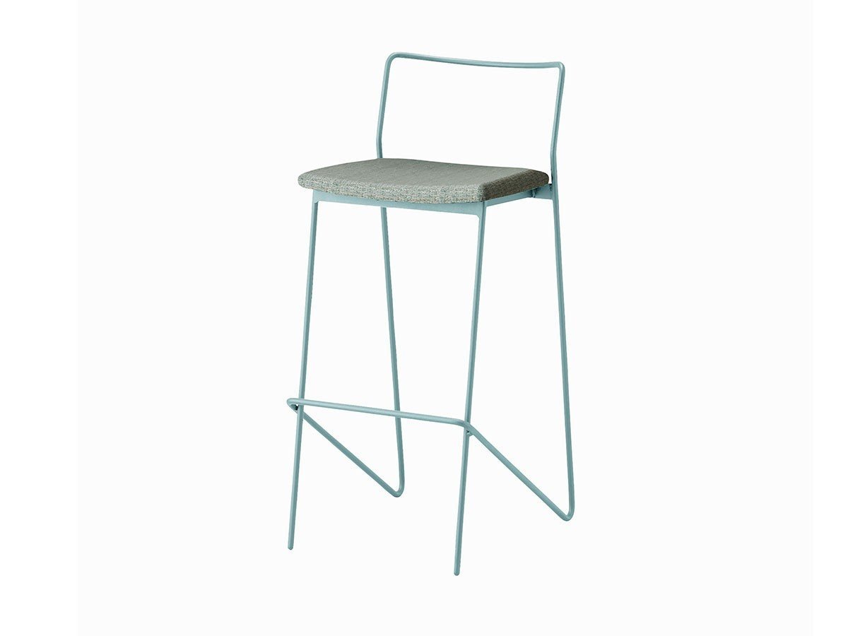 【杉山製作所/Sugiyama Seisakusho / GOODS】のfelice counter chair / フェリーチェ カウンターチェア インテリア・キッズ・メンズ・レディースファッション・服の通販 founy(ファニー) 　送料無料　Free Shipping　ホーム・キャンプ・アウトドア・お取り寄せ　Home Living / Home & Lifestyle / Camping Gear / Outdoor Camping　家具・インテリア　Home Furniture & Interior. Stylish & Functional Living Spaces　チェア・椅子　Seating & Chairs　カウンターチェア・ハイチェア　Bar Stools / High Stools　張地:ニトラAC UP5535(AAランク)、フレームサンドブルーグレー、サイズ:座面高73cm|ID: prp329100000003437 ipo3291000000034992255