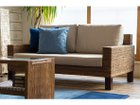 【カジャ/KAJA / GOODS】のFARGO Omi Sofa / ファーゴ オミソファ 2人掛け フレームには素材感があるバナナリーフが用いられ、明るい張地とのコントラストがアジアンテイストを引き立|ID: prp329100000003534 ipo3291000000031700512