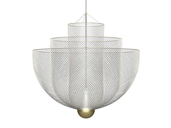 【モーイ/moooi / GOODS】のMeshmatics Chandelier / メッシュマティックス シャンデリア インテリア・キッズ・メンズ・レディースファッション・服の通販 founy(ファニー) 　送料無料　Free Shipping　フォルム　Silhouette, Form　メッシュ　Mesh, Net Fabric　モダン　Modern, Contemporary　ワイヤー　Wire, Wired Bra　ホーム・キャンプ・アウトドア・お取り寄せ　Home Living / Home & Lifestyle / Camping Gear / Outdoor Camping　家具・インテリア　Home Furniture & Interior. Stylish & Functional Living Spaces　ライト・照明　Lamps & Lighting Fixtures　シャンデリア・クリスタル照明　Chandelier / Crystal Ceiling Light　-|ID: prp329100000003547 ipo3291000000036772467