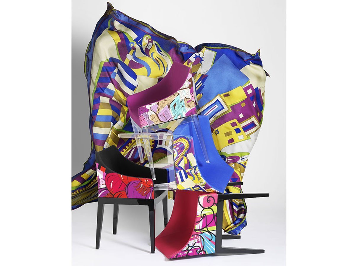 【カルテル/Kartell / GOODS】のMADAME WORLD OF EMILIO PUCCI / マダム ワールド オブ エミリオプッチ(ローマ × クリスタル脚) 人気、トレンドファッション・服の通販 founy(ファニー) 　送料無料　Free Shipping　クリスタル　Crystal　コレクション　Collection　スカーフ　Scarf　ニューヨーク　New York　プリント　Print　ホーム・キャンプ・アウトドア・お取り寄せ　Home,Garden,Outdoor,Camping Gear　家具・インテリア　Furniture　チェア・椅子　Chair　ダイニングチェア　Dining Chair　other-6|ID: prp329100000003570 ipo3291000000031547312
