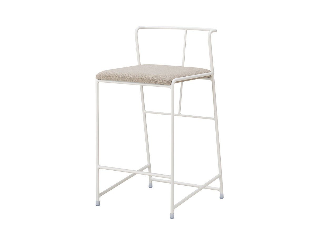 【杉山製作所/Sugiyama Seisakusho / GOODS】のCroce Counter Chair / クローチェ カウンターチェア インテリア・キッズ・メンズ・レディースファッション・服の通販 founy(ファニー) 　送料無料　Free Shipping　フレーム　Frame, Outline　ホーム・キャンプ・アウトドア・お取り寄せ　Home Living / Home & Lifestyle / Camping Gear / Outdoor Camping　家具・インテリア　Home Furniture & Interior. Stylish & Functional Living Spaces　チェア・椅子　Seating & Chairs　カウンターチェア・ハイチェア　Bar Stools / High Stools　張地:カノア KGRG グレージュ(Aランク)、フレームサンドホワイト、サイズ:座面高57cm|ID: prp329100000003578 ipo3291000000034595306