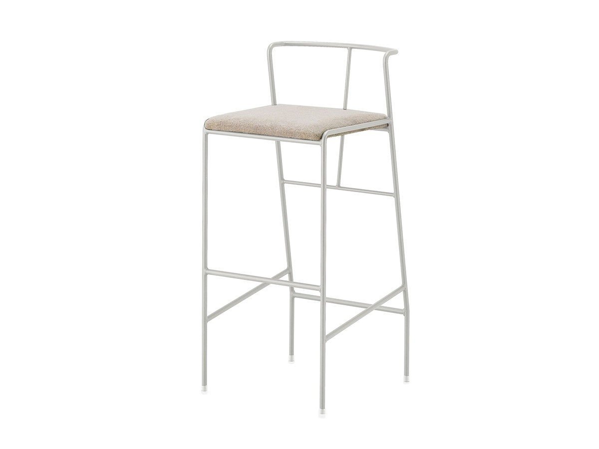 【杉山製作所/Sugiyama Seisakusho / GOODS】のCroce Counter Chair / クローチェ カウンターチェア インテリア・キッズ・メンズ・レディースファッション・服の通販 founy(ファニー) 　送料無料　Free Shipping　フレーム　Frame, Outline　ホーム・キャンプ・アウトドア・お取り寄せ　Home Living / Home & Lifestyle / Camping Gear / Outdoor Camping　家具・インテリア　Home Furniture & Interior. Stylish & Functional Living Spaces　チェア・椅子　Seating & Chairs　カウンターチェア・ハイチェア　Bar Stools / High Stools　張地:カノア KGRG グレージュ(Aランク)、フレームサンドホワイト、サイズ:座面高72cm|ID: prp329100000003578 ipo3291000000034595309
