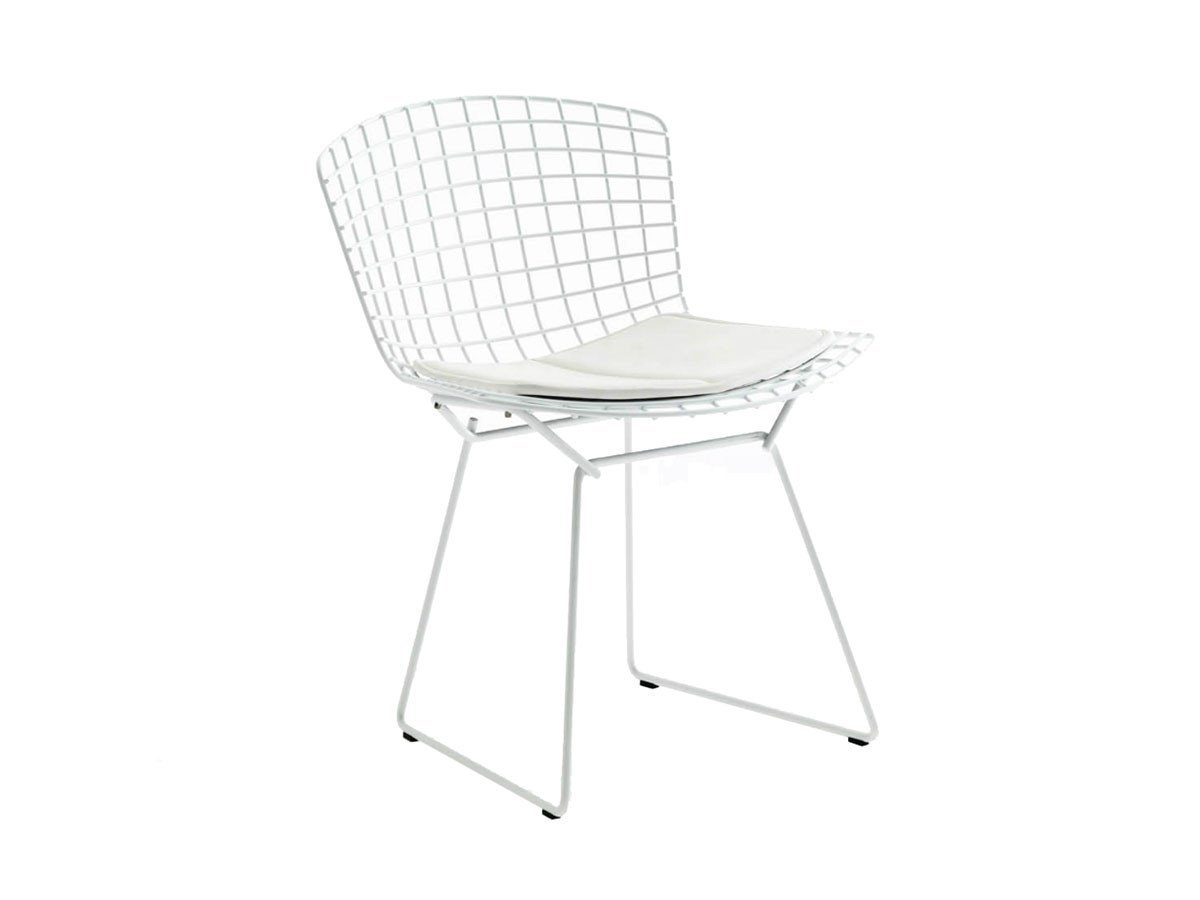 【ノル/Knoll / GOODS】のBertoia Collection Side Chair with Seat Pad / ベルトイア コレクション サイドチェア(シードパッド付) インテリア・キッズ・メンズ・レディースファッション・服の通販 founy(ファニー) 　コレクション　Collection, Seasonal Line　スタイリッシュ　Stylish, Fashionable　フレーム　Frame, Outline　モダン　Modern, Contemporary　ワイヤー　Wire, Wired Bra　送料無料　Free Shipping　ホーム・キャンプ・アウトドア・お取り寄せ　Home Living / Home & Lifestyle / Camping Gear / Outdoor Camping　家具・インテリア　Home Furniture & Interior. Stylish & Functional Living Spaces　チェア・椅子　Seating & Chairs　ダイニングチェア・木製チェア　Dining Chairs　本体ホワイト|ID: prp329100000003580 ipo3291000000036836926