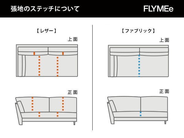 【マスターウォール/MASTERWAL / GOODS】のHEAVEN 950 SOFA / ヘヴン 950 ソファ ワンアーム 2シーター180 + アームレス 1シーター100 + アームレスカウチ100 インテリア・キッズ・メンズ・レディースファッション・服の通販 founy(ファニー) 　ウッド　Wood　クッション　Cushion　フェザー　Feather　フレーム　Flame　ホーム・キャンプ・アウトドア・お取り寄せ　Home,Garden,Outdoor,Camping Gear　家具・インテリア　Furniture　ソファー　Sofa　カウチソファ　Couch Sofa　こちらは「2シーター180」です。一部張地は背座面にステッチが入ります。対象張地は商|ID: prp329100000003598 ipo3291000000030201732