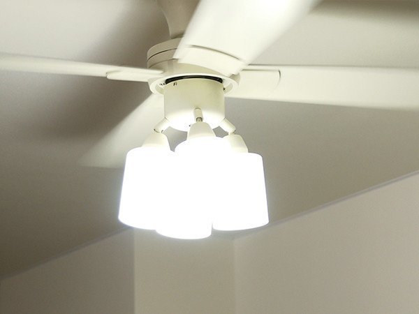 【フライミーパーラー/FLYMEe Parlor / GOODS】のCeiling Fan / シーリングファン #106046 インテリア・キッズ・メンズ・レディースファッション・服の通販 founy(ファニー) 　送料無料　Free Shipping　ガラス　Glass, Glassware　ブレード　Braid, Decorative Trim　リバーシブル　Reversible, Two-Sided　冬　Winter / This Winter　夏　Summer　ホーム・キャンプ・アウトドア・お取り寄せ　Home Living / Home & Lifestyle / Camping Gear / Outdoor Camping　家具・インテリア　Home Furniture & Interior. Stylish & Functional Living Spaces　ライト・照明　Lamps & Lighting Fixtures　シェードを下に向けたイメージ|ID: prp329100000003644 ipo3291000000030200827