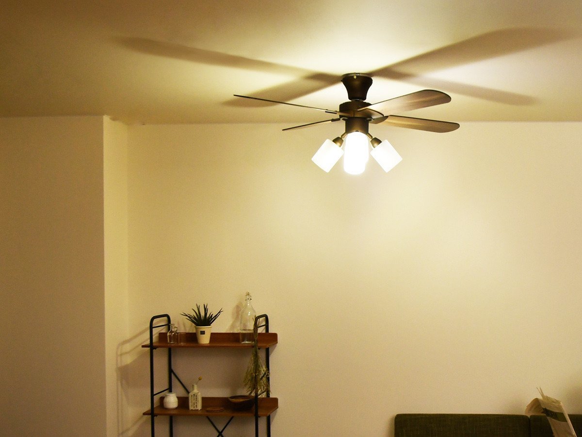 【フライミーパーラー/FLYMEe Parlor / GOODS】のCeiling Fan / シーリングファン #106046 人気、トレンドファッション・服の通販 founy(ファニー) 　送料無料　Free Shipping　ガラス　Glass, Glassware　ブレード　Braid, Decorative Trim　リバーシブル　Reversible, Two-Sided　冬　Winter / This Winter　夏　Summer　ホーム・キャンプ・アウトドア・お取り寄せ　Home Living / Home & Lifestyle / Camping Gear / Outdoor Camping　家具・インテリア　Home Furniture & Interior. Stylish & Functional Living Spaces　ライト・照明　Lamps & Lighting Fixtures　other-4|ID: prp329100000003644 ipo3291000000031544693