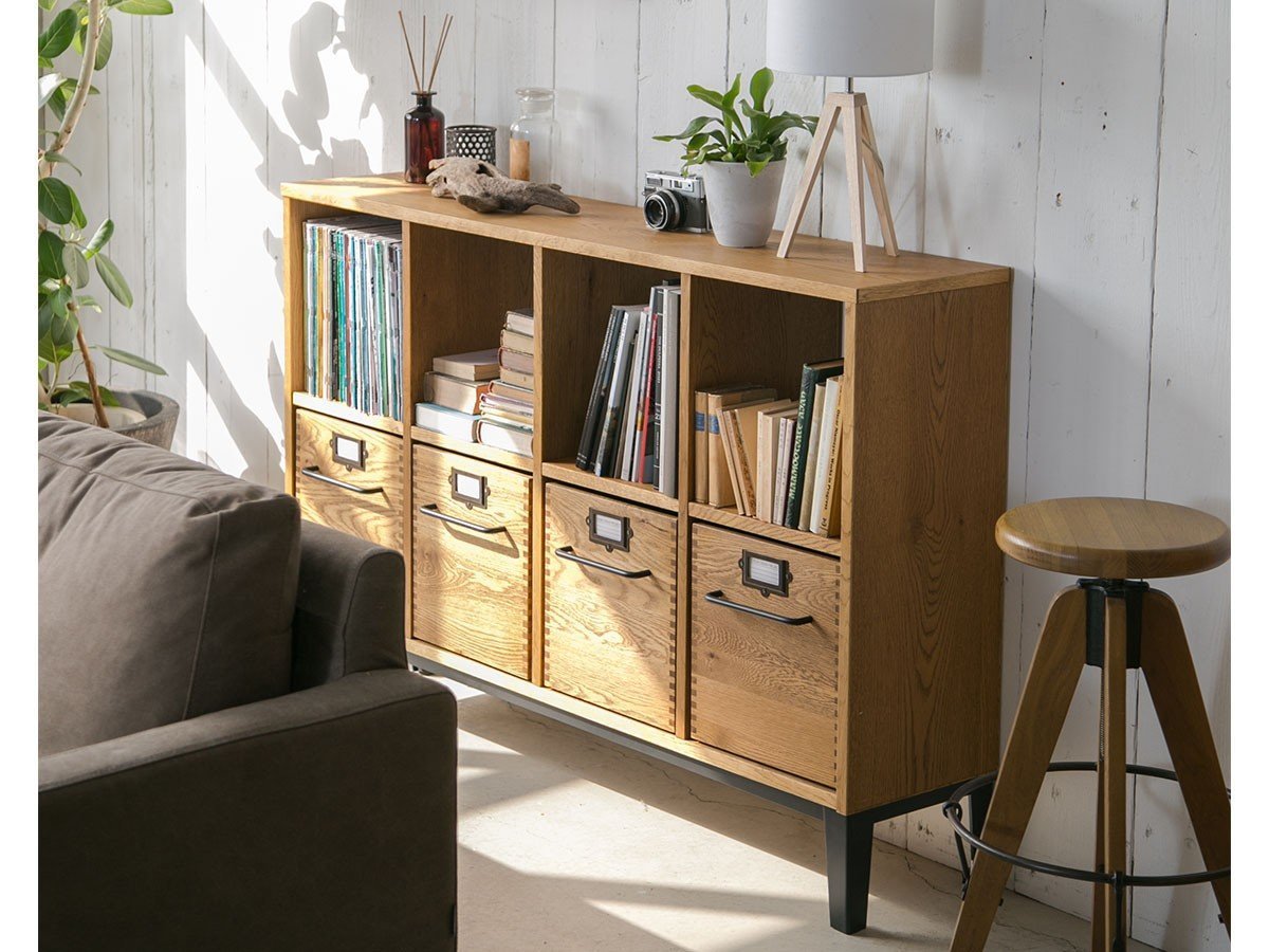【イージーライフ/Easy Life / GOODS】のHOWL SHELF / ハウル シェルフ 4 × 2 鉄脚 人気、トレンドファッション・服の通販 founy(ファニー) 　ホーム・キャンプ・アウトドア・お取り寄せ　Home,Garden,Outdoor,Camping Gear　家具・インテリア　Furniture　収納家具・キャビネット　Storage Furniture　ラック・シェルフ　Rack Shelf　other-3|ID: prp329100000003674 ipo3291000000031532317