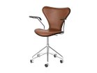 【フリッツ ハンセン/FRITZ HANSEN / GOODS】のSERIES 7 / セブンチェア フロントパディング アームチェア キャスター付き回転ベース 3217 フレーム:クローム仕上、キャスターキャップ:クローム仕上|ID: prp329100000003695 ipo3291000000030191948