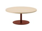 【ティーアンドオー/T&O / GOODS】のCoffee Table 90 / コーヒーテーブル 90 天板:メープル C-0(ウレタン塗装 / ナチュラルクリア)、脚部:レッド、天板タイプ:突板仕上げ|ID:prp329100000003712