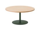 【ティーアンドオー/T&O / GOODS】のCoffee Table 90 / コーヒーテーブル 90 天板:オーク NL-0(ウレタン塗装 / ナチュラルホワイト)、脚部:グリーン、天板タイプ:突板仕上|ID:prp329100000003712