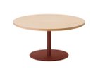 【ティーアンドオー/T&O / GOODS】のCoffee Table 90 / コーヒーテーブル 90 天板:オーク NL-0(ウレタン塗装 / ナチュラルホワイト)、脚部:レッド、天板タイプ:突板仕上げ|ID:prp329100000003712