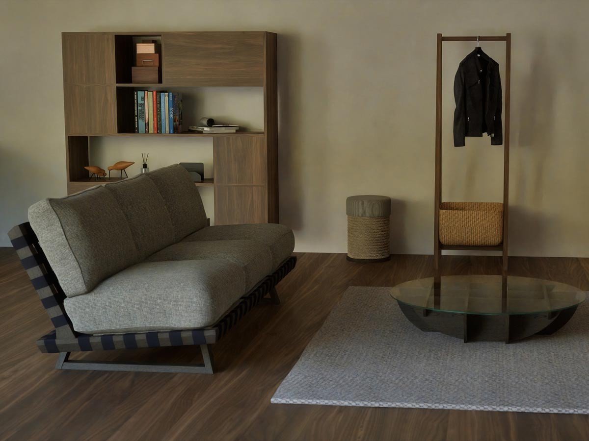 【アジム/AJIM / GOODS】のbalsa sofa 3p / バルサ ソファ 3人掛け インテリア・キッズ・メンズ・レディースファッション・服の通販 founy(ファニー) 　シンプル　Simple, Minimal　フレーム　Frame, Outline　リゾート　Resort, Vacation Style　ホーム・キャンプ・アウトドア・お取り寄せ　Home Living / Home & Lifestyle / Camping Gear / Outdoor Camping　家具・インテリア　Home Furniture & Interior. Stylish & Functional Living Spaces　ソファー　Couches & Sofas　張地:RV 5911(ランク 4)、フレーム:エボニー、テープ:ブラック|ID: prp329100000003722 ipo3291000000032686995